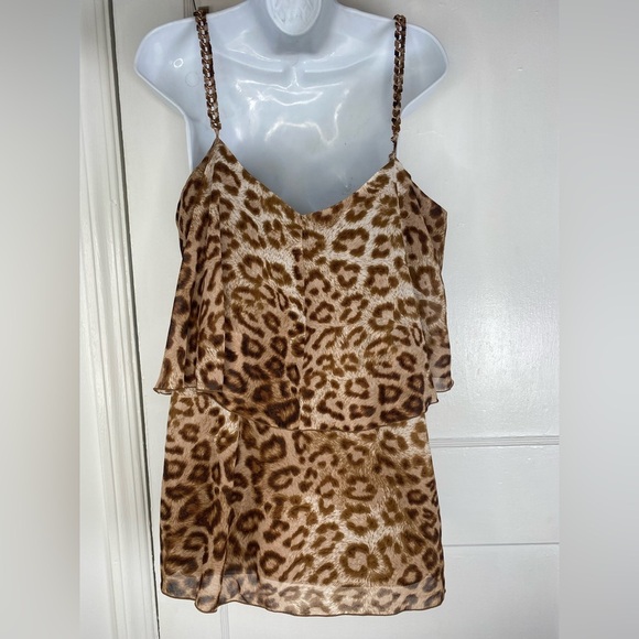 Thalia Sodi Leopard Print Layered Camisole - Picture 5 of 5